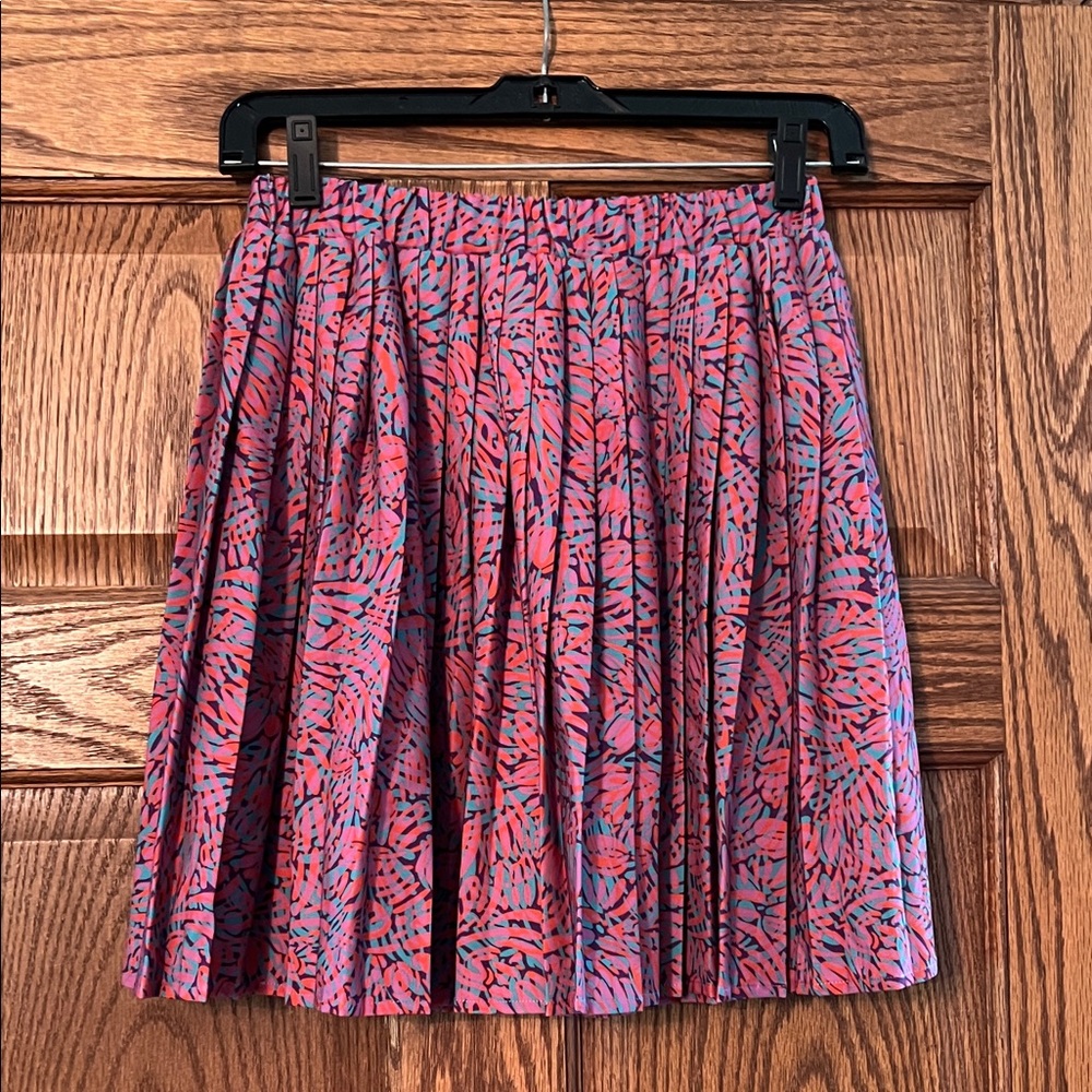 Lili Sidonio Pink and Purple Pleated Skirt